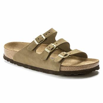 Florida Birkenstock Fresh Soft Footbed Nubuck Kozene Damske Hnedožltý | SK 82OKI